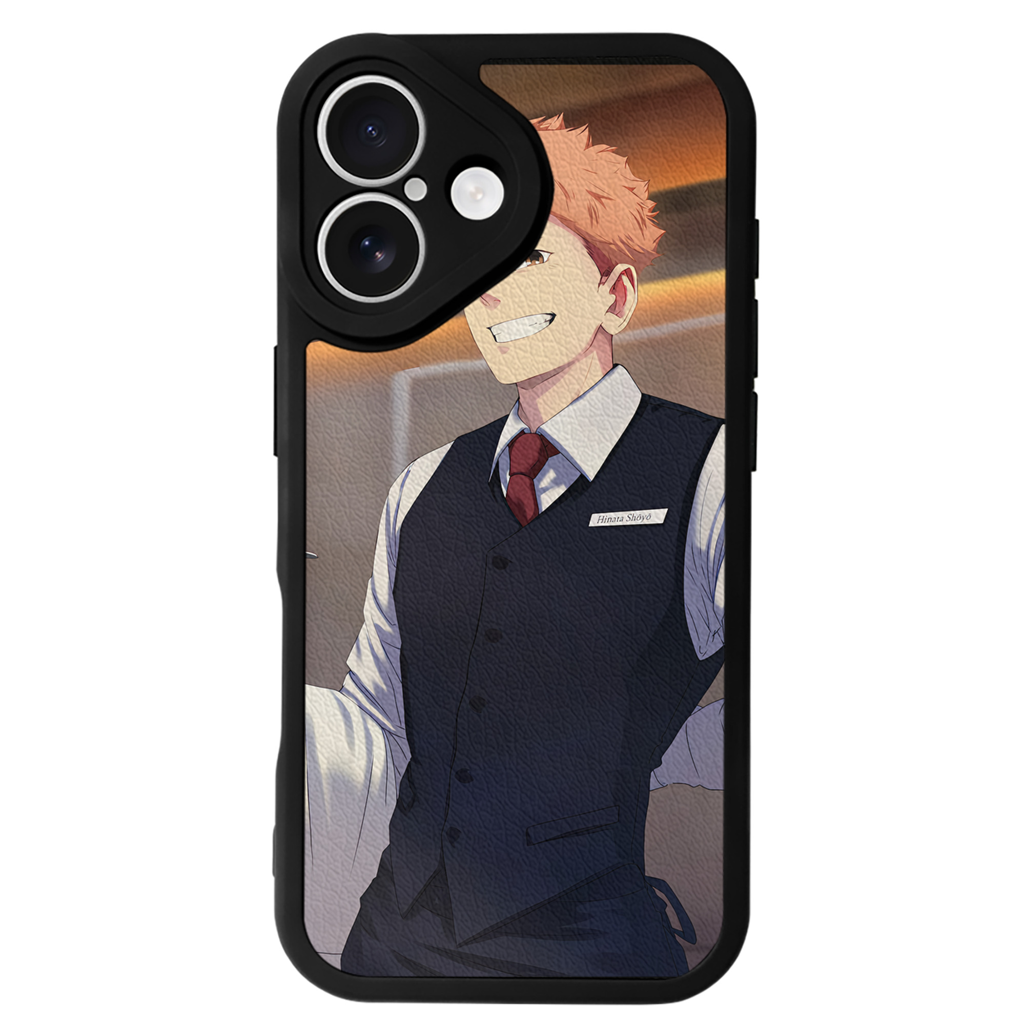 （画像用） ハイキュー!! Haikyu!! 【iPhone 16シリーズ対応】シリコンスマホケース（レザー調） 材質：シリコン